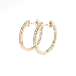 Bông tai hoop kim cương 750PG 0.60CT - Hàng hiệu Authentic 868590