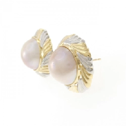 K18YG/PT900 Bông tai Mabe Pearl - Hàng hiệu Authentic 870416