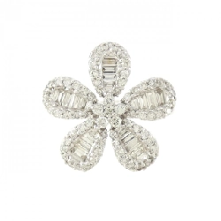 Nhẫn kim cương hoa K18WG 0.80CT 670591