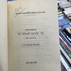 GIÁO TRÌNH TƯ PHÁP QUỐC TẾ  974367