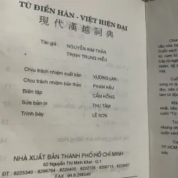 Từ điển Hán Việt hiện đại; 910 trang khổ bỏ túi  1024512