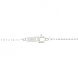 K18WG Dây chuyền kim cương chéo 0.09CT - Hàng hiệu Authentic 859503