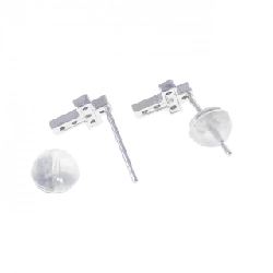 K18WG Bông tai kim cương chéo 0.06CT - Hàng hiệu Chính hãng 864259