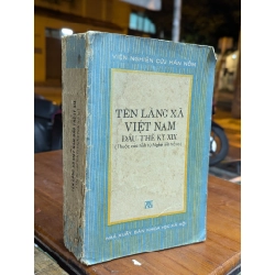 TÊN LÀNG XÃ VIỆT NAM ĐẦU THẾ KỶ XIX ( THUỘC CÁC TỈNH TỪ NGHỆ TĨNH TRỞ RA ) 148602