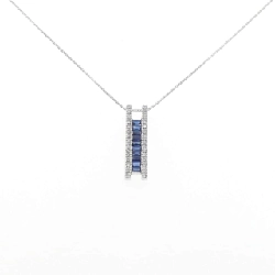K18WG Sapphire Necklace 0.60CT - Hàng hiệu Authentic