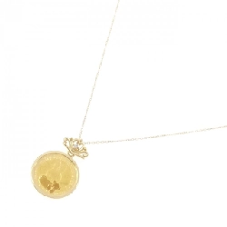 K18YG(枠) Dây chuyền đồng xu kim cương 0.01CT - Hàng hiệu Authentic 858760