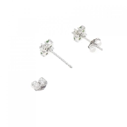 K18WG Ngọc lục bảo xanh Bông tai - Hàng hiệu Chính hãng 869000