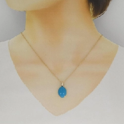 K18YG Mặt dây chuyền Turquoise 6.00CT - Hàng hiệu Chính hãng 856768