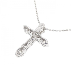 Dây chuyền kim cương K18WG/750WG hình chữ thập 0.50CT - Hàng hiệu chính hãng 857984