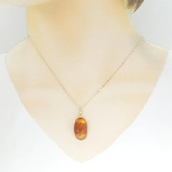 K18YG Hổ phách Dây chuyền - Hàng hiệu Chính hãng 863931