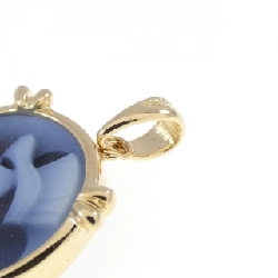 K18YG Mặt dây chuyền ngọc bích - Hàng hiệu Authentic 861635