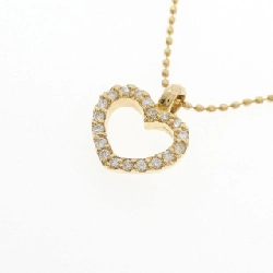 K18YG Dây chuyền kim cương hình trái tim - Hàng hiệu Chính hãng 862987