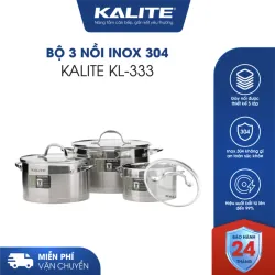 Bộ 3 nồi Kalite KL-333 – Công nghệ đáy 5 lớp giúp tiết kiệm gas, năng lượng! 701247