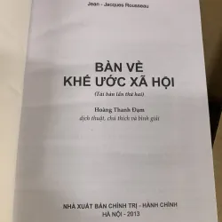 Bàn về khế ước xã hội - jean jacques rousseau.  1008983