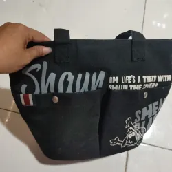 Túi vải dù dày dặn màu đen 1010212