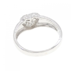 Nhẫn kim cương hình trái tim K18WG 0.24CT 672795