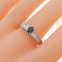 Nhẫn Garnet Xanh PT900 0.388CT - Hàng hiệu Chính hãng 848558