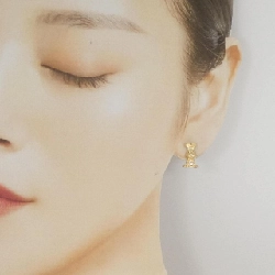 K18YG Bông tai - Hàng hiệu Authentic 867947