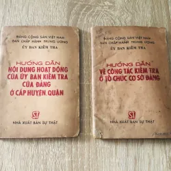 Hướng dẫn về công tác kiểm tra ở tổ chức cs Đảng - Hướng dẫn ND hoạt động của UB kiểm
