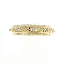 Nhẫn kim cương 750YG 0.04CT 671589