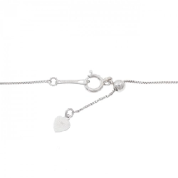 K18WG Paraiba Tourmaline Necklace 0.16CT - Hàng hiệu Authentic 859572