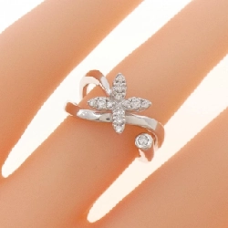 Nhẫn kim cương hoa K18WG 0.16CT 673320