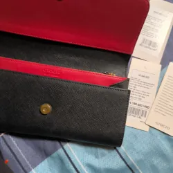 Túi xách nữ GIOGIO da PU phối màu đỏ đen thời trang 752694