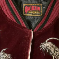 Sukajan , mới mặc 2 lần , nhung đỏ , thêu rồng , không lỗi lầm  750104