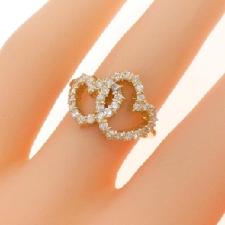 Nhẫn kim cương hình trái tim K18YG - Hàng hiệu Authentic 850674