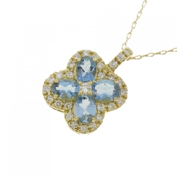 K18YG Hoa Aquamarine Dây Chuyền 0.57CT - Hàng hiệu Chính hãng 859455