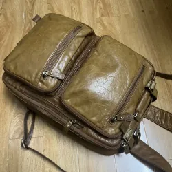 Balo nam 29x40x12 da thật 2hand 1013067