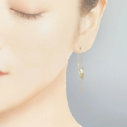 K18YG Bông tai ngọc trai Akoya 5.1mm - Hàng hiệu Chính hãng 870304