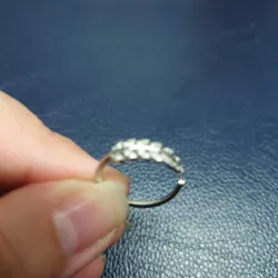 NHẪN BẠC HÌNH LÁ  560982