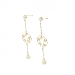 K18YG Bông tai ngọc trai nước ngọt 4.3mm - Hàng hiệu Chính hãng 870344