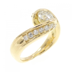 Nhẫn kim cương K18YG 0.70CT