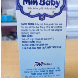 Sữa tắm gội thảo dược Min Baby 2734