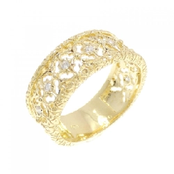 Nhẫn kim cương K18YG 0.10CT - Hàng hiệu Chính hãng