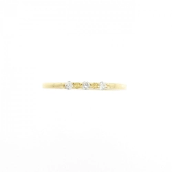 Nhẫn hồng ngọc ba viên K18YG - Hàng hiệu Authentic 850788