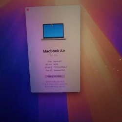 Macbook air M1 8/265GB màu hồng 539491