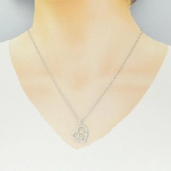 Dây chuyền kim cương hình trái tim 750WG - Hàng hiệu Chính hãng 858382