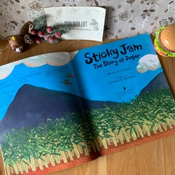Sách tranh Sticky Jam: The Story of Sugar, Used, Picture Book For Kids 444083