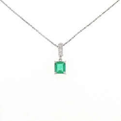 Dây chuyền ngọc lục bảo PT900/PT850 0.69CT - Hàng hiệu Authentic