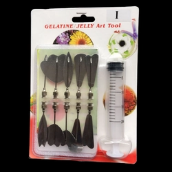 Bộ 10 dụng cụ làm thạch rau câu 3D - Bộ nhập khẩu - Tặng kèm xi lanh – Mã số 1000 335406