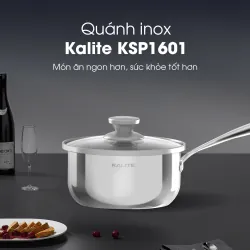 Quánh inox Kalite KSP1601 16cm 3 lớp inox 304 cao cấp, an toàn bền đẹp mới 100% chính hãng 574417