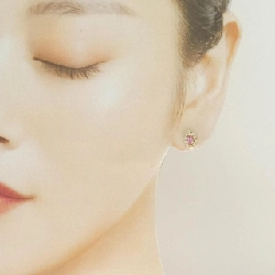 K18YG Tourmaline Bông tai - Hàng hiệu Chính hãng 872860