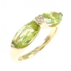 Nhẫn Peridot K18YG - Hàng hiệu Chính hãng