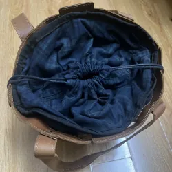 Túi tote nữ da mộc 2hand 927849