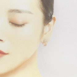 K18PG Bông tai kim cương 0.26CT - Hàng hiệu Chính hãng 870210