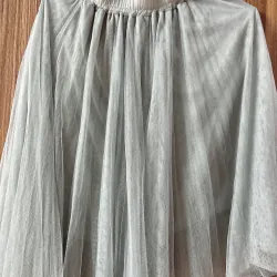 🌿 Chân váy lưới tulle xám xanh nhẹ nhàng cho các nàng dưới 55 kg