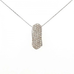 K18WG Pave Diamond Necklace 1.60CT - Hàng hiệu Authentic